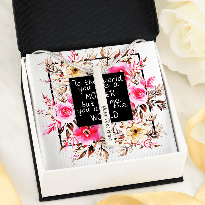 Personalized Mother's day necklace with a message - Housify